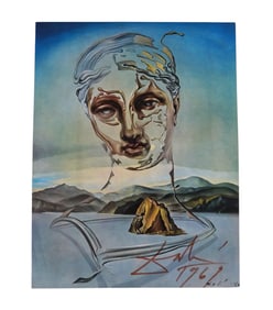 SALVADOR DALI SIGNED BIRTH OF A DIVINITY BOOK ILLUSTRATION