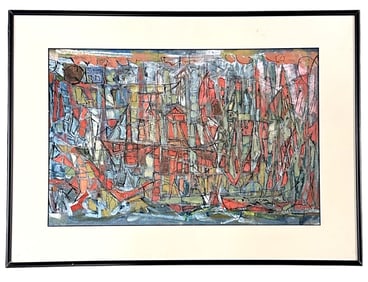 ORIGINAL BUD WOLCOTT CARY (1921-2001) CAPE COD DOCKS
