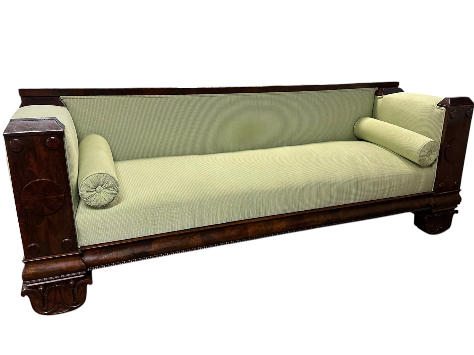 EXCEPTIONAL MAHOGANY EMPIRE BOX SOFA (1 of 5)