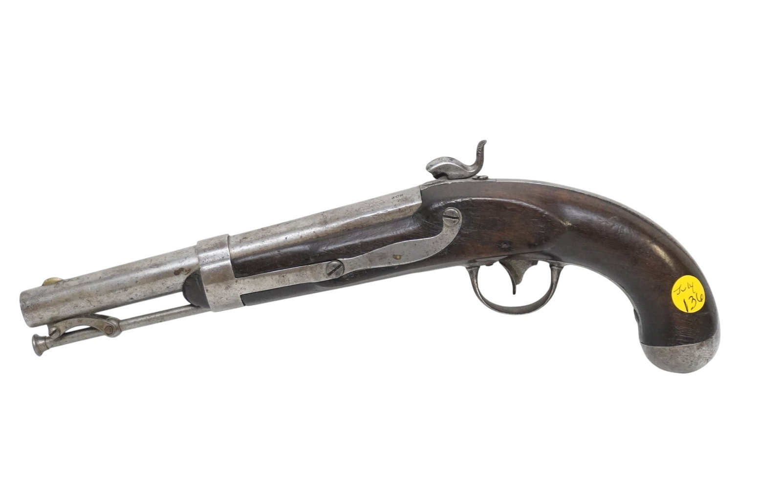 A. H. WATERS US Model 1837 CONVERTED PERCUSSION PISTOL (1 of 7)