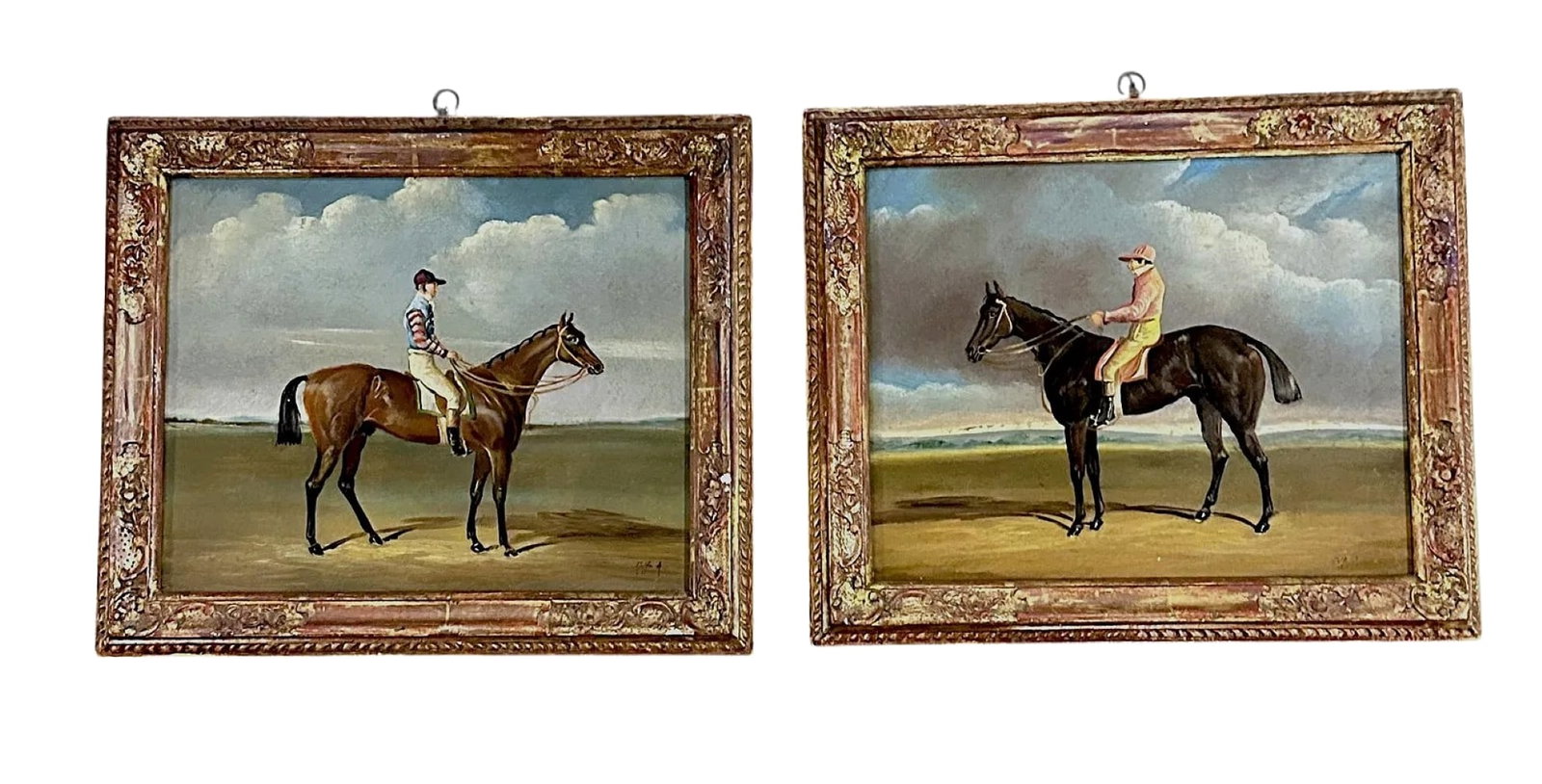 2 ORIGINAL OIL ON COPPER EQUESTRIAN ALESSANDRO MAFFEI (1 of 11)