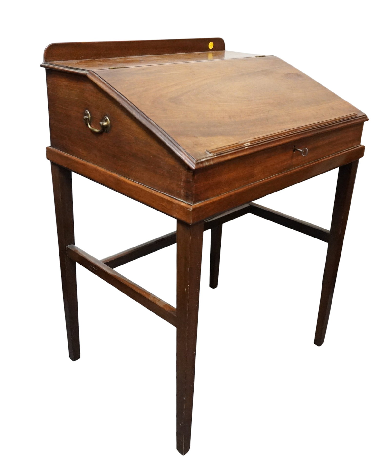 ANTIQUE AMERICAN TRAVEL DESK ON STAND (1 of 11)