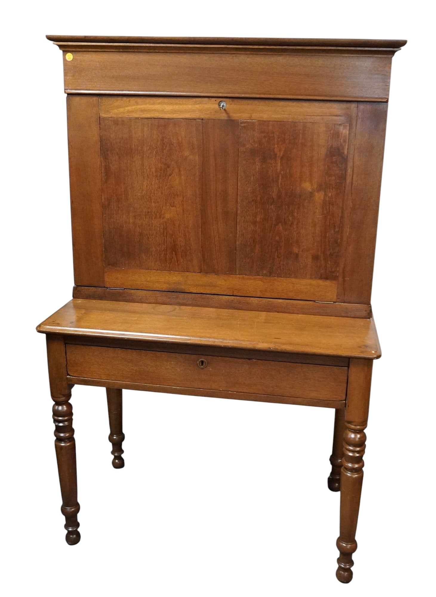 19th c DROP FRONT PLANTATION DESK (1 of 11)