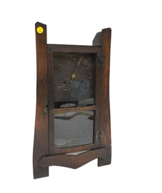 ANTIQUE NEW HAVEN SAN JOSE MISSION MANTEL CLOCK