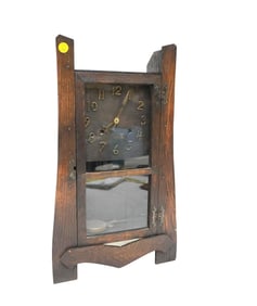 ANTIQUE NEW HAVEN SAN JOSE MISSION MANTEL CLOCK