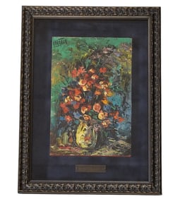 LUC VERGER MID CENTURY STILL LIFE OIL PAINTING