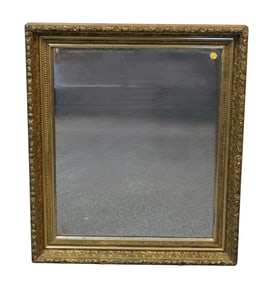 ANTIQUE CARVED GILT FRAME MIRROR