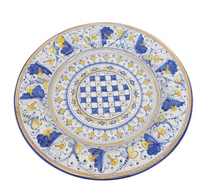LARGE SAN GIMIGNANO TUSCANY HAND PAINTED PLATTER