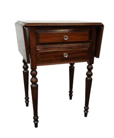 2 DRAWER DROP LEAF PEMBROKE MAHOGANY TABLE