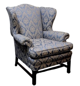 ENGLISH COUNTRY HOUSE WINGBACK LIBRARY CHAIR
