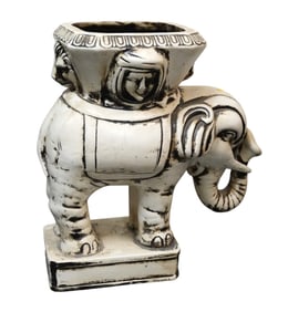 LARGE VINTAGE ELEPHANT PLANTER MEXICO