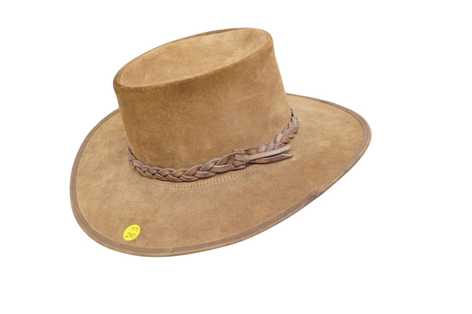 VINTAGE SUEDE OUTBACK HAT WINFIELD COVER (1 of 6)