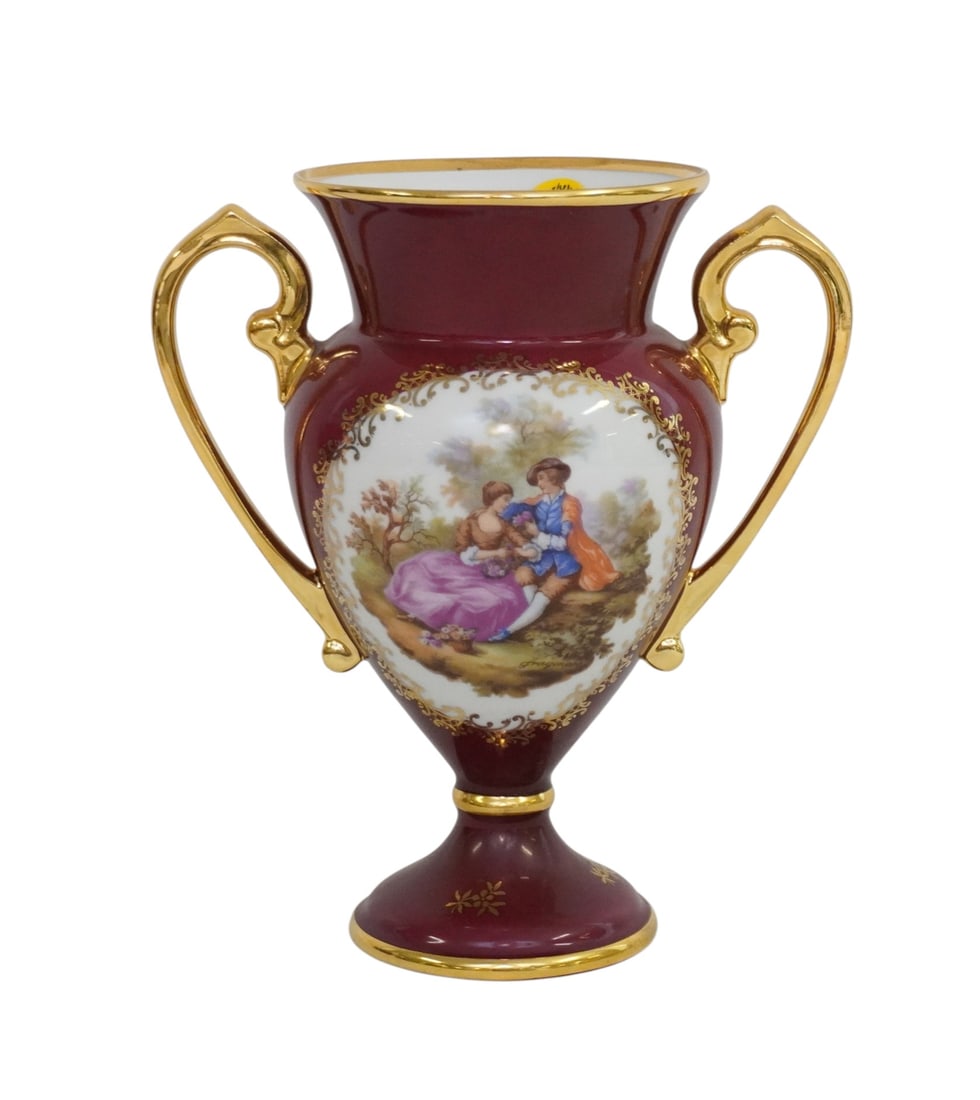 LIMOGES FRANCE DECORATIVE VASE (1 of 7)