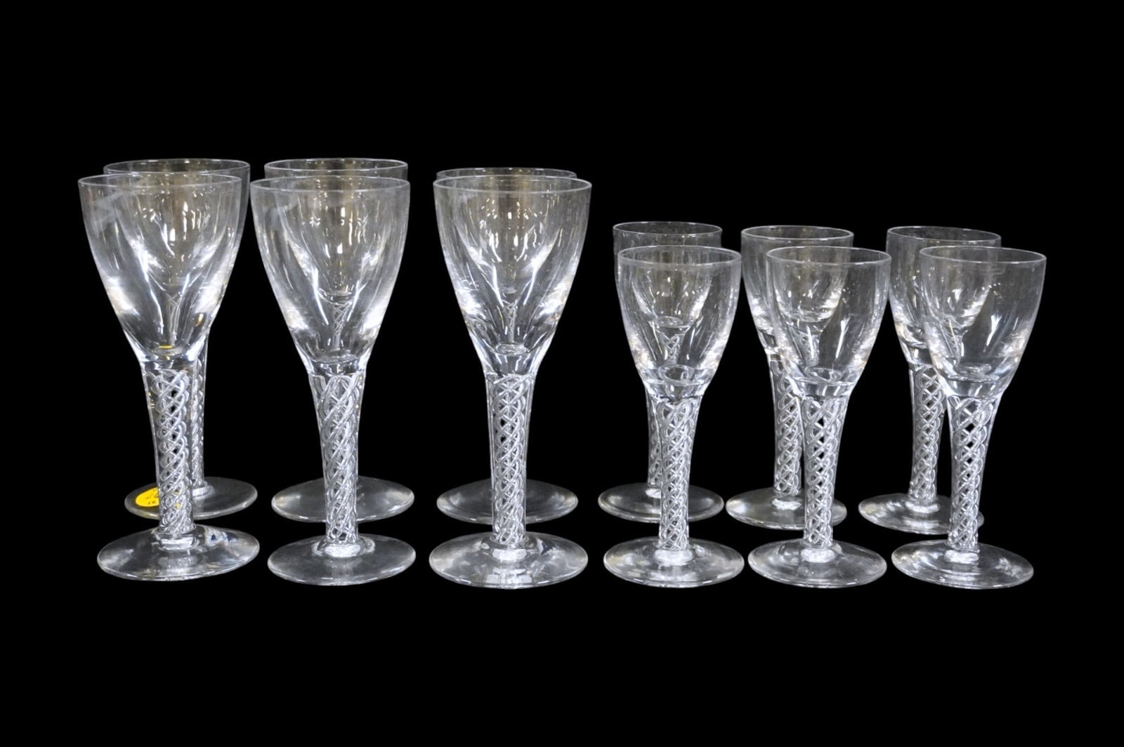 12 STUART ARIEL FINE CRYSTAL PORT AND CORDIAL GLASSES (1 of 3)