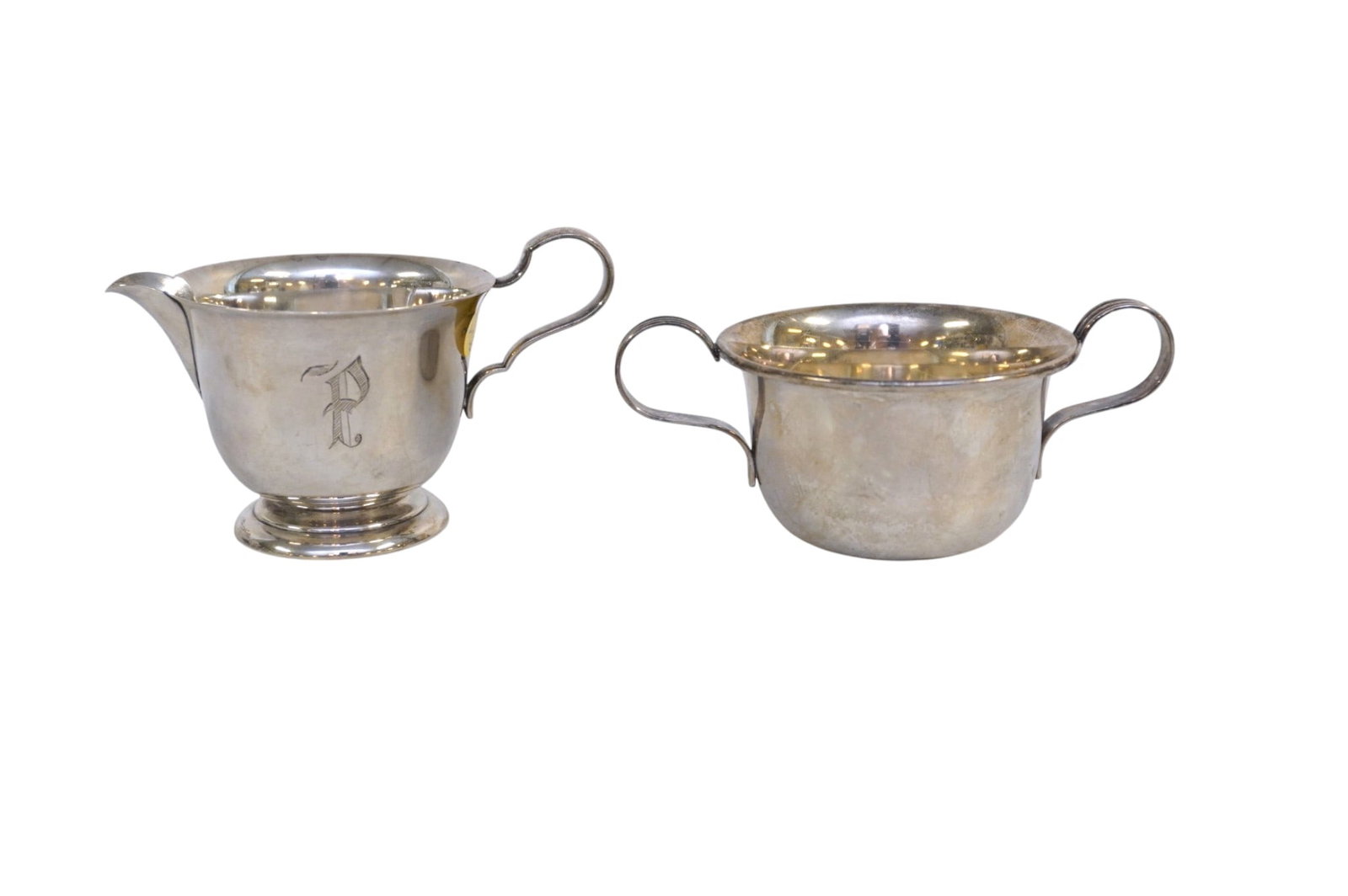 2 STERLING CREAMER & SUGAR (1 of 3)