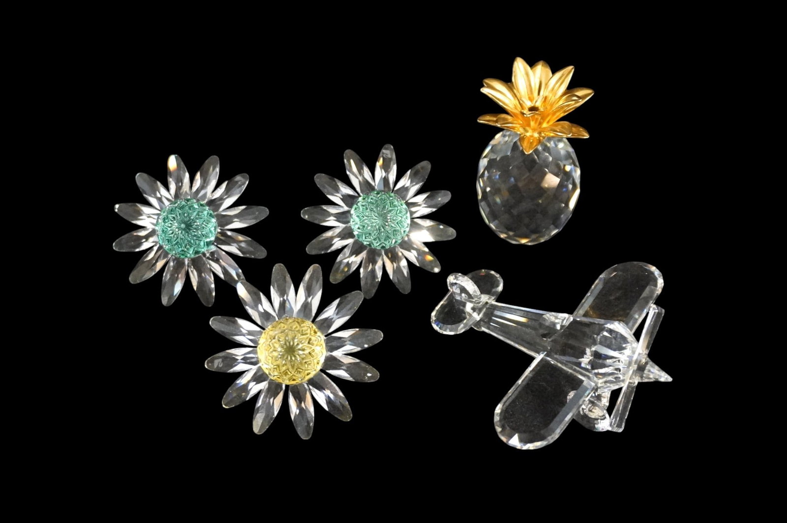 GROUP OF 5 SWAROVSKI CRYSTAL FIGURINES (1 of 2)
