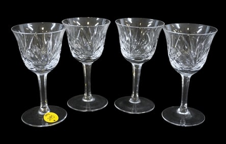 CRYSTAL CORDIAL GLASSES - SET OF 4