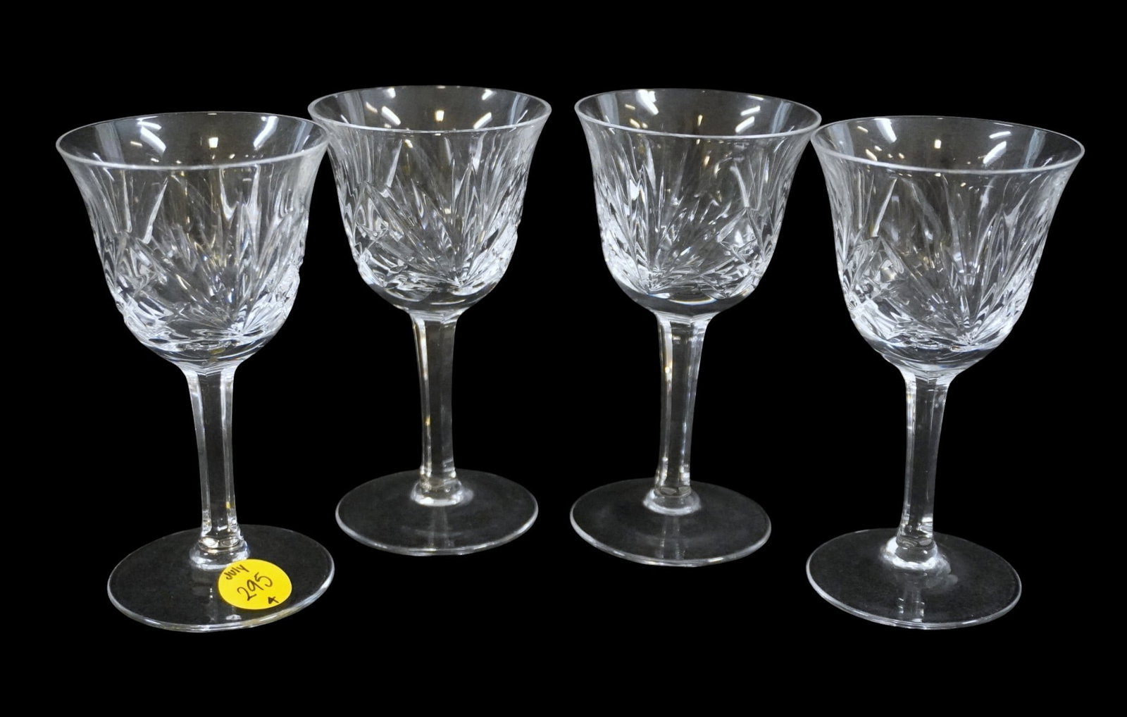 CRYSTAL CORDIAL GLASSES - SET OF 4 (1 of 2)