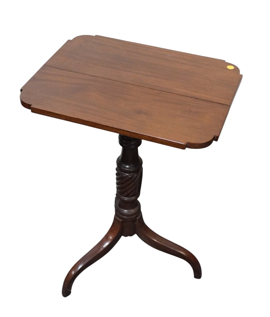 ANTIQUE FEDERAL CANDLESTAND (1 of 4)