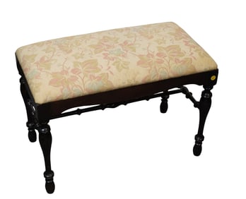 ANTIQUE MAHOGANY PIANO BENCH