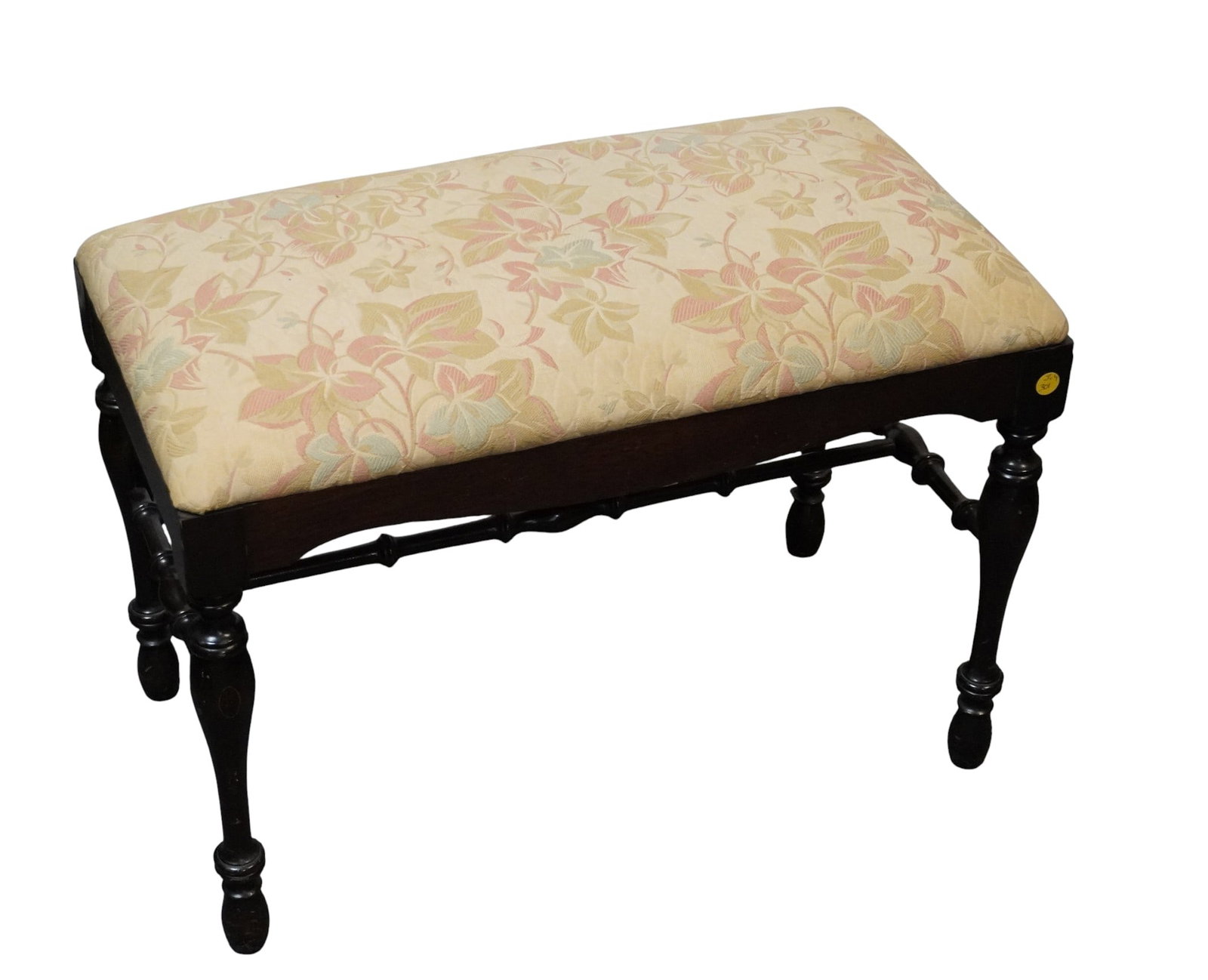 ANTIQUE MAHOGANY PIANO BENCH (1 of 5)