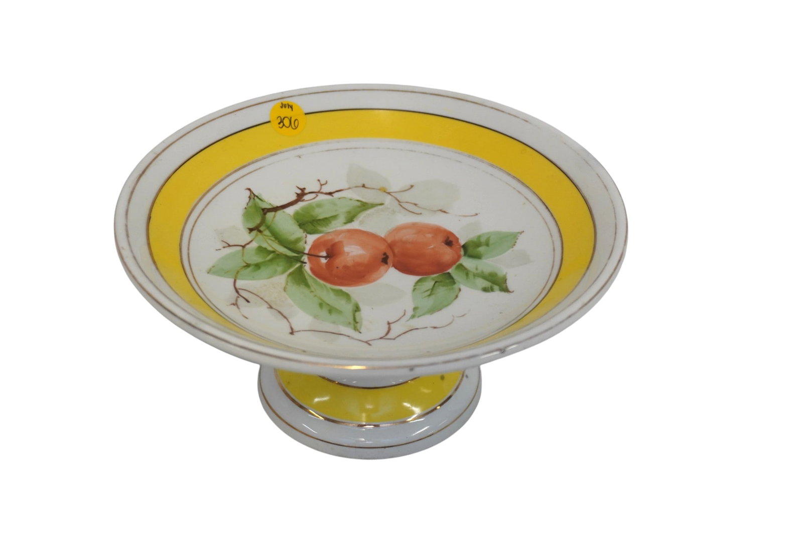 ANTIQUE FOOTED FRUIT DISH - 2