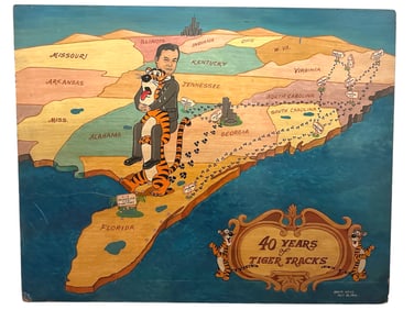 ONE-OF- A KIND COMMEMORATIVE FOLK ART PAINTING 1976