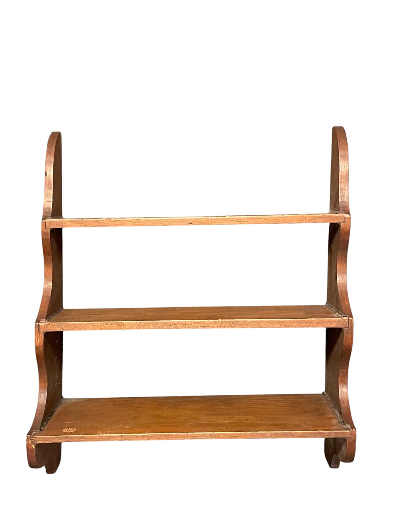 VINTAGE PRIMITIVE PINE WALL SHELF (1 of 2)