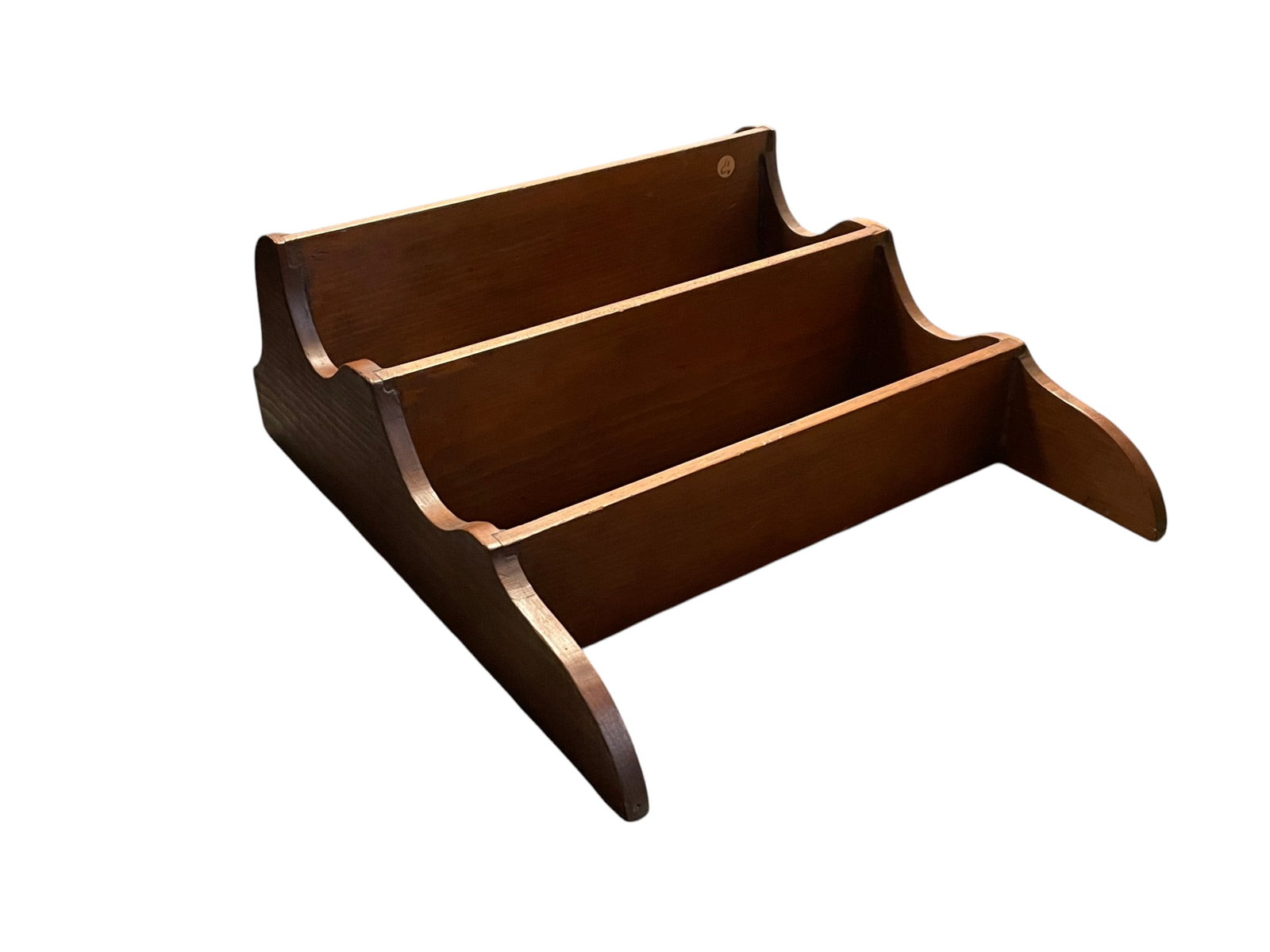 VINTAGE PRIMITIVE PINE WALL SHELF - 2