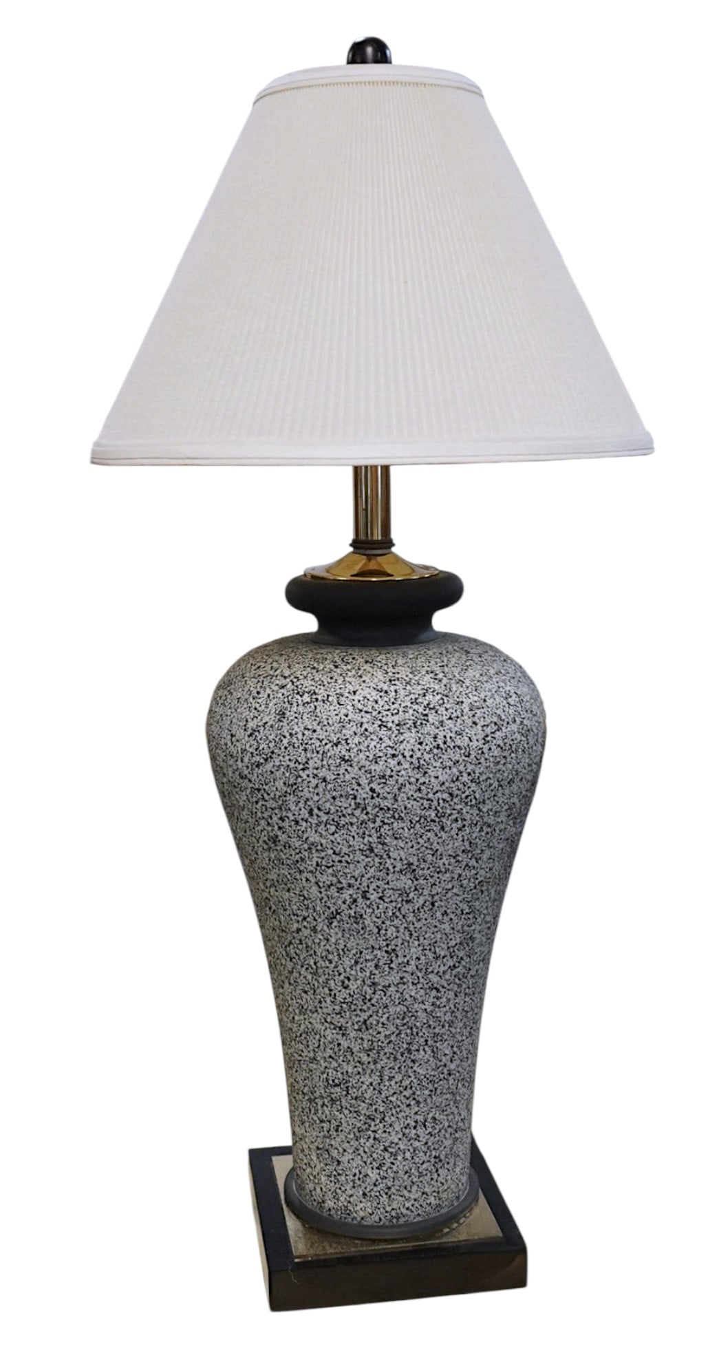 VINTAGE LARGE MODERN GRANITE LOOK CERAMIC LAMP (1 of 1)
