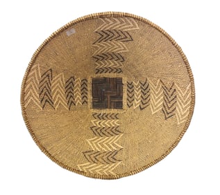 LARGE TONGA BINGA HANDWOVEN BASKET ZIMBABWE