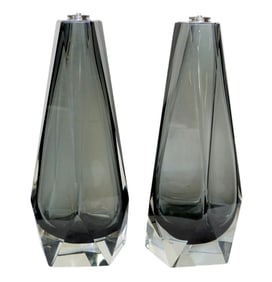 PAIR ALBERTO DONA MURANO TABLE LAMPS MOLATO