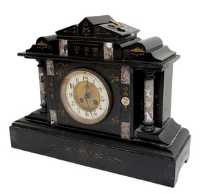 RICHARD & CIE FRENCH MARBLE MANTLE CLOCK