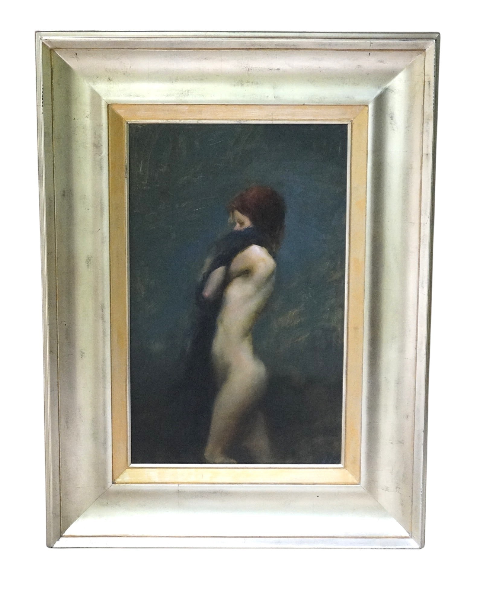 LARGE ZIN LIM OIL ON CANVAS NUDE IMPRESSIONIST: Large Framed Oil on Canvas Nude Impressionist by well listed contemporary impressionist artist Zin Lim. Purchased and professionally framed at the Ella Walton Richardson Fine Art Gallery in Charleston