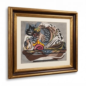 GINO SEVERINI ITALIAN 1883-1966 NATURA MORTA GOUACHE