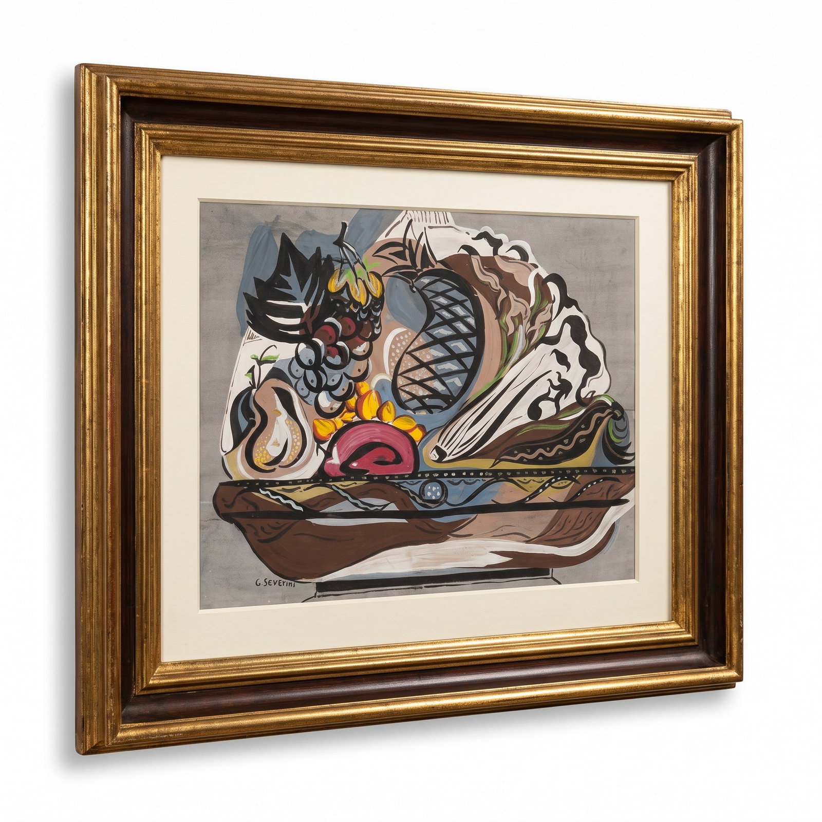 GINO SEVERINI ITALIAN 1883-1966 NATURA MORTA GOUACHE (1 of 5)