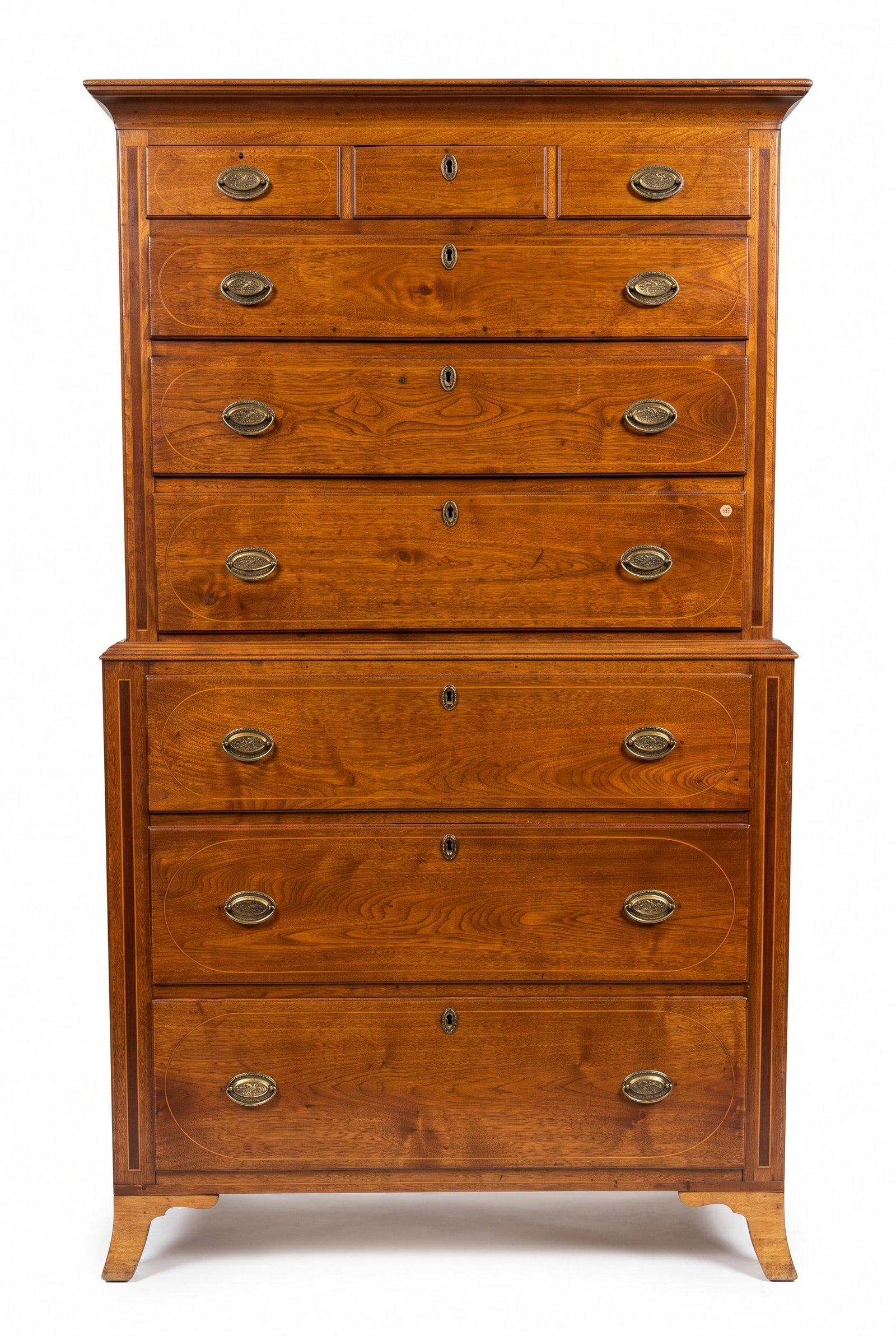 AMERICAN 18TH c PENNSYLVANIA CHEST ON CHEST (1 of 6)