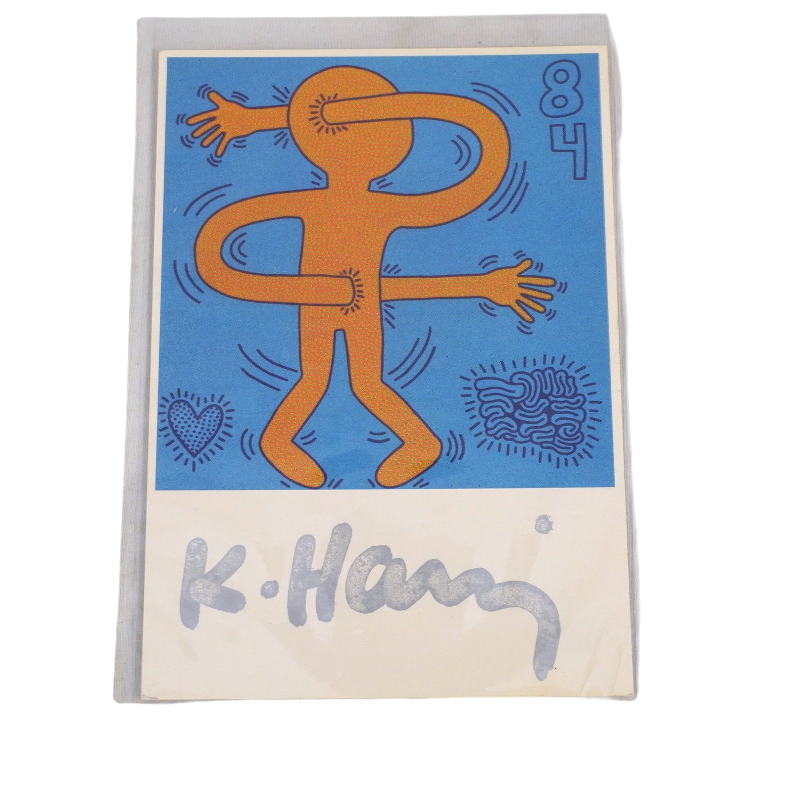 KEITH HARING SIGNED POSTCARD AMSTERDAM (1 of 5)