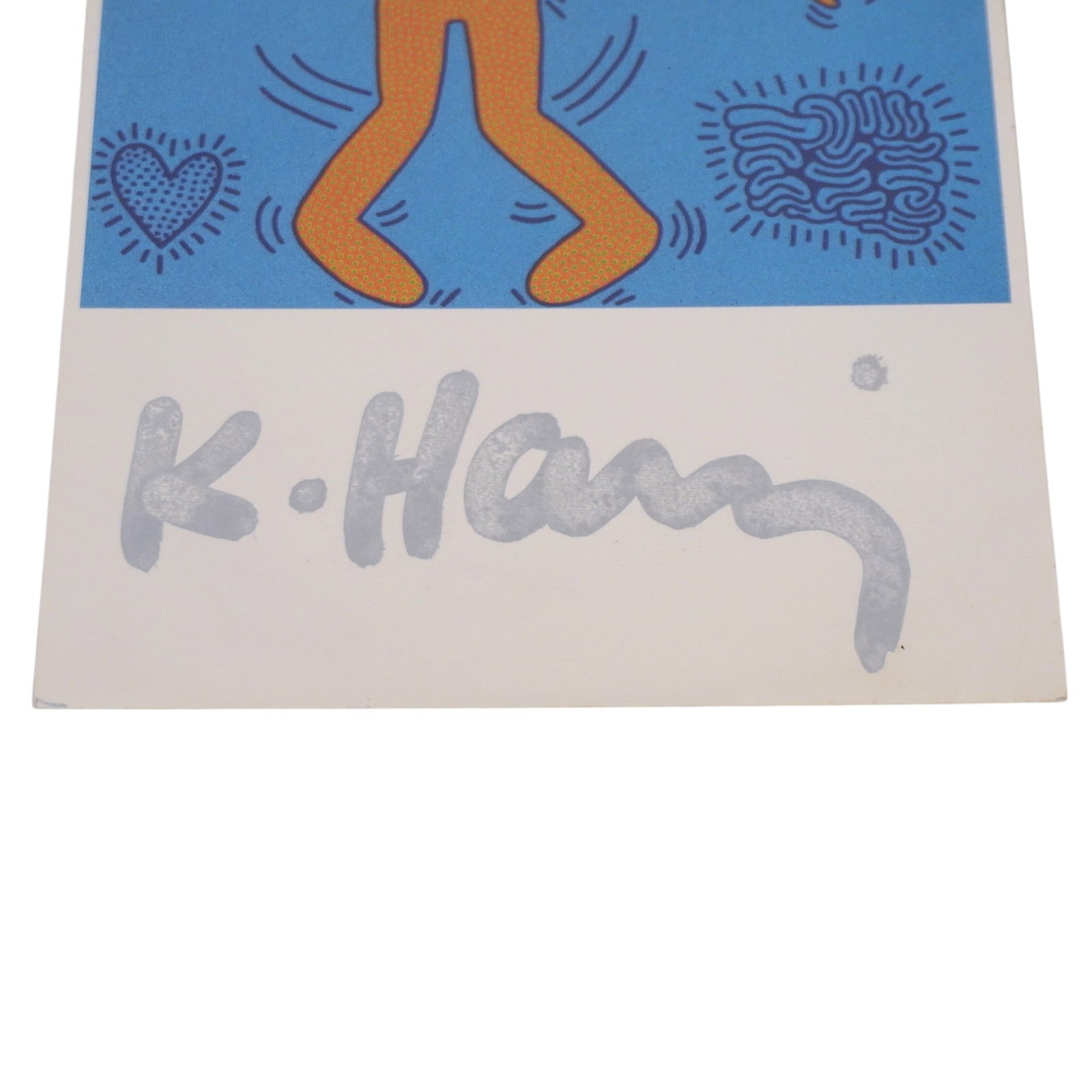 KEITH HARING SIGNED POSTCARD AMSTERDAM - 2