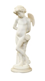 DENISE DELAVIGNE CARRERA MARBLE CUPID SCULPTURE