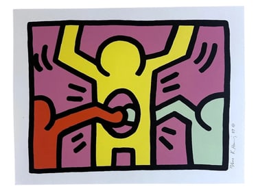 AFTER KEITH HARING 'POP SHOP I, PLATE 3' SCREENPRINT