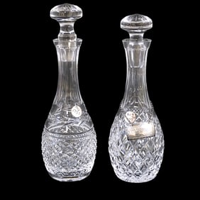 2 WATERFORD CRYSTAL DECANTERS COMERAGH & GLANDORE