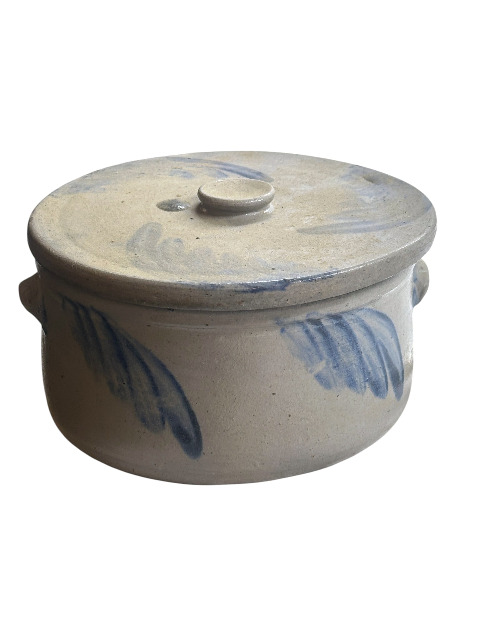 AMERICAN BALTIMORE SALT- GLAZED STONEWARE BUTTER CROCK (1 of 6)
