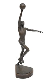 LTD EDITION BRONZE "DR J" 1987 BY BARNEY BRIGHT