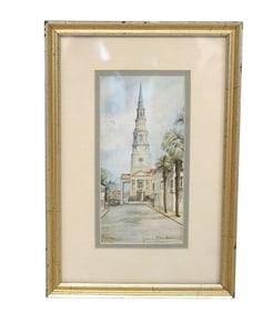 SIGNED JEANIE DRUCKER CHARLESTON PRINT