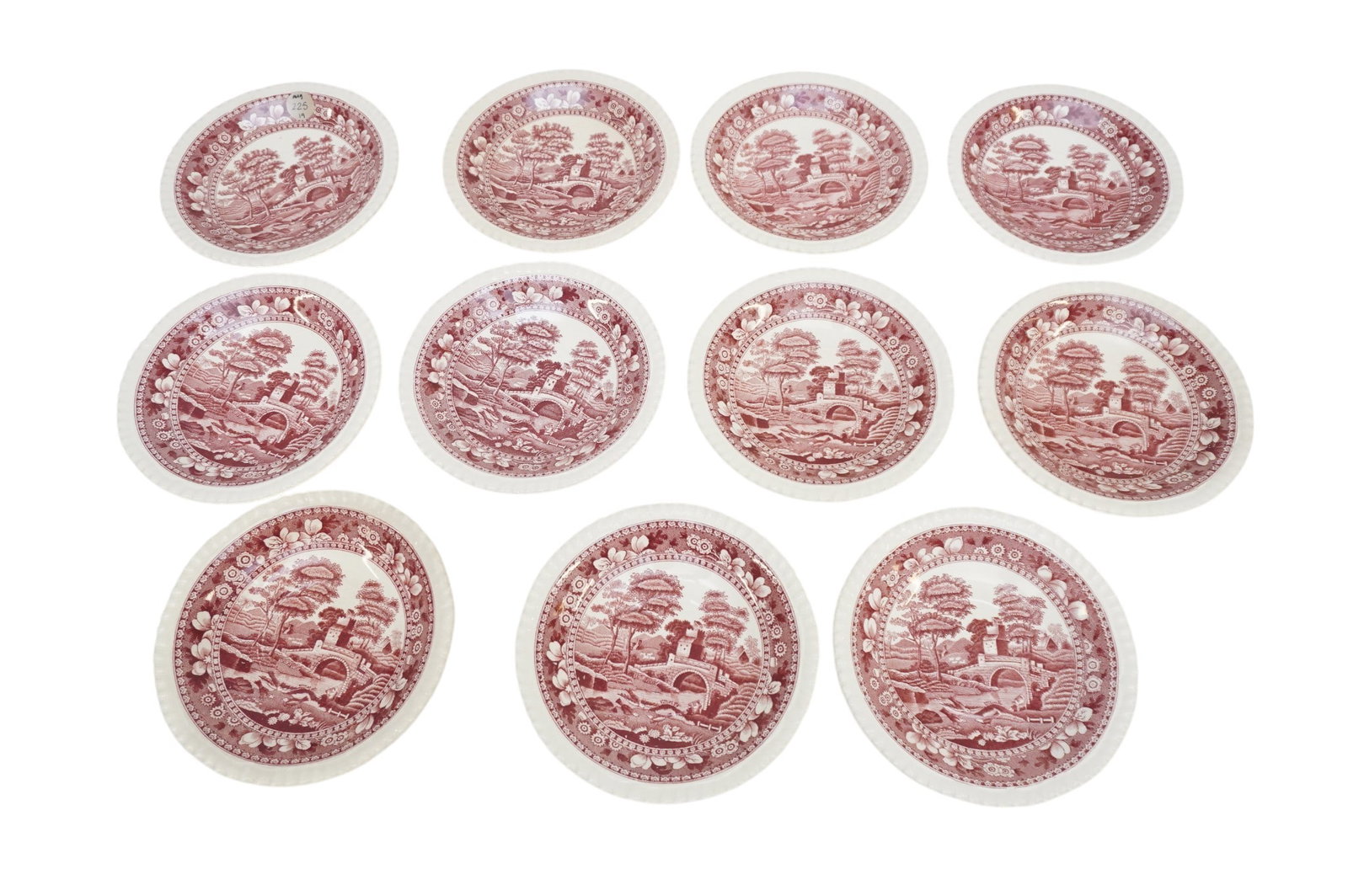 VINTAGE COPELAND SPODE "SPODE'S TOWER" ENGLAND TEACUPS AND SAUCERS - 19 PIECES (1 of 3)
