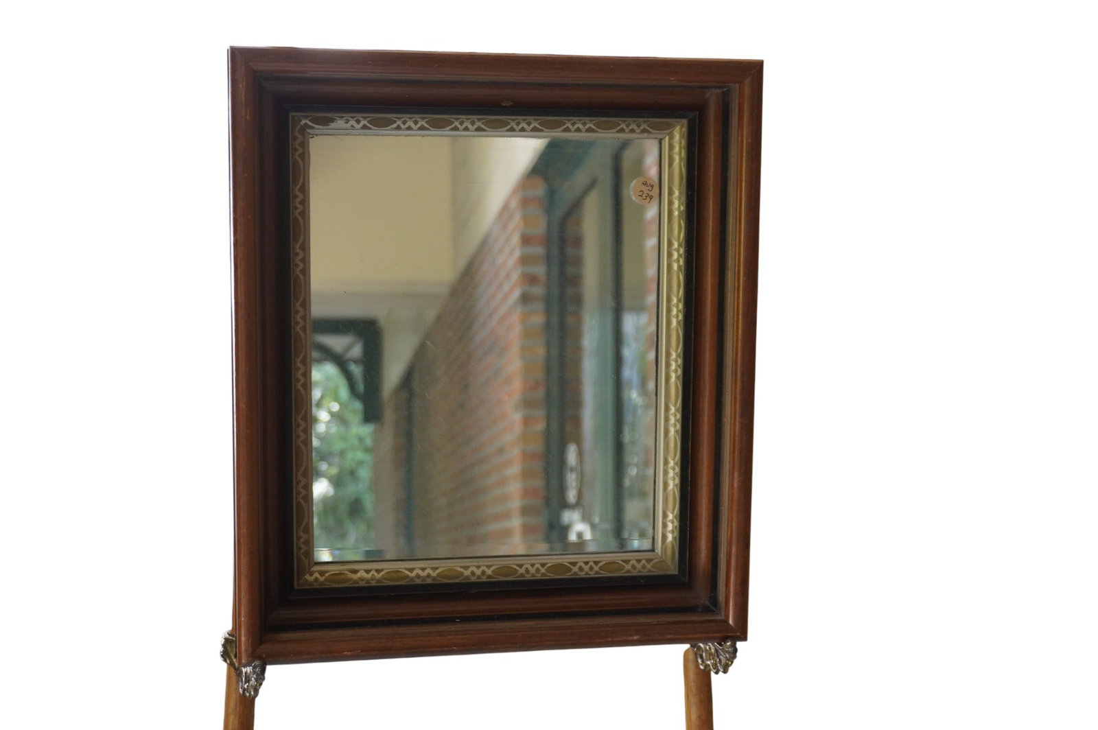ANTIQUE SHADOW BOX FRAME MIRROR (1 of 5)