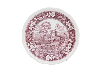 VINTAGE COPELAND SPODE "SPODE'S TOWER" ENGLAND SALAD PLATES - 8 PIECES