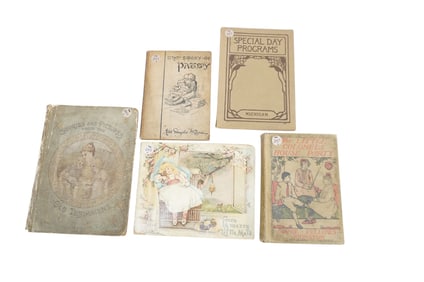 5 ANTIQUE CHILDRENS BOOKS