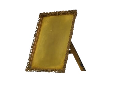 ANTIQUE BRASS PICTURE FRAME
